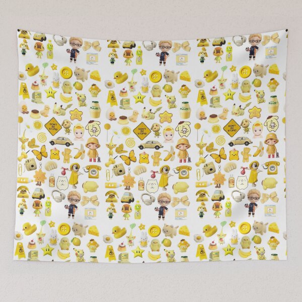 Item preview, yellow aesthetic designed and sold by CatsCritterDesigns .