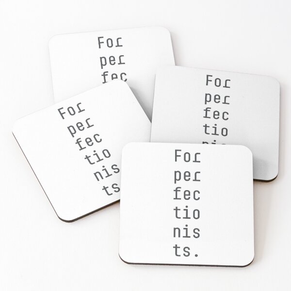 Item preview, For Perfectionists Broken Typography Layout Art designed and sold by drTerrens.