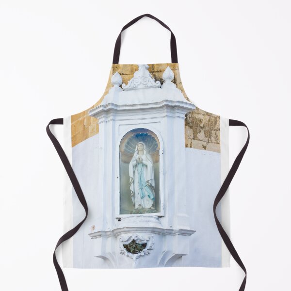 Item preview, Statue of the Virgin Mary in White Street Shrine on Historic Stone Church Wall designed and sold by Nmallia.