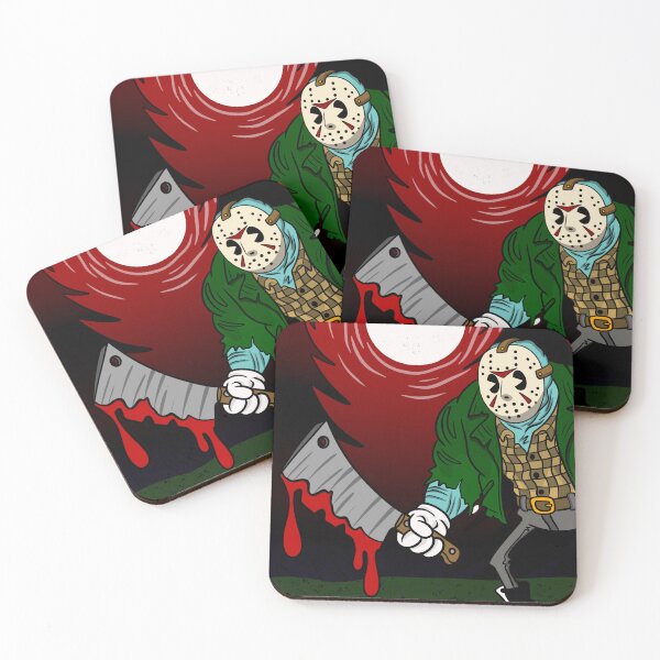 Item preview, Jason Voorhees Cartoon Art | Friday the 13th Horror Illustration designed and sold by Let There Be Art Studio.