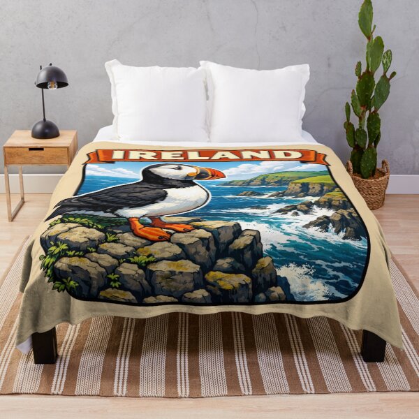 Item preview, Ireland - Atlantic Puffin Bird designed and sold by Myra365Art.