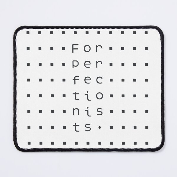 Item preview, For Perfectionists Dot Grid Typography Art designed and sold by drTerrens.