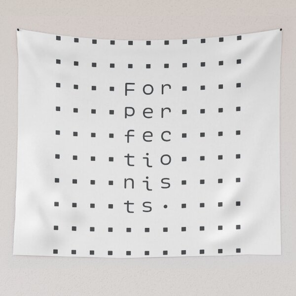 Item preview, For Perfectionists Dot Grid Typography Art designed and sold by drTerrens.
