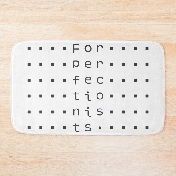 Item preview, For Perfectionists Dot Grid Typography Art designed and sold by drTerrens.