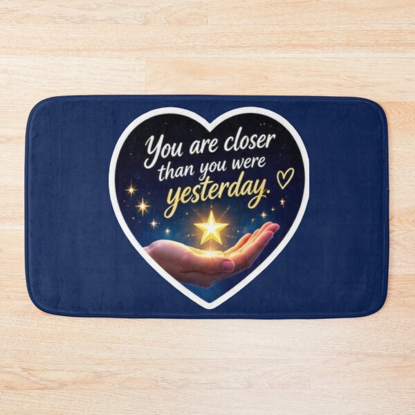 Item preview, You Are Closer Than You Were Yesterday Celestial Heart - Quote Sticker designed and sold by Scro-Ciob-Shop.
