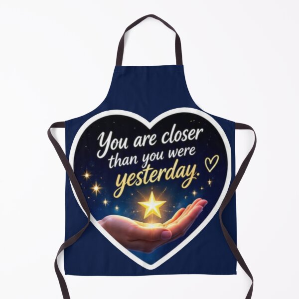 Item preview, You Are Closer Than You Were Yesterday Celestial Heart - Quote Sticker designed and sold by Scro-Ciob-Shop.