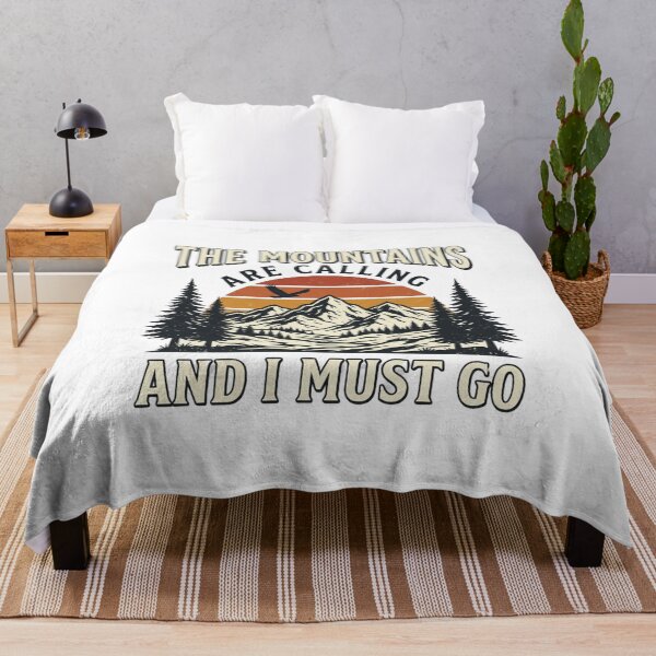 Item preview, The Mountains Are Calling And I Must Go Vintage Sunset Hiker designed and sold by PACS0011.