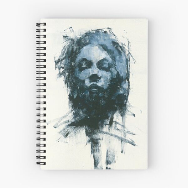 Item preview, Fading Presence – Abstract Blue Portrait Study "Ether" designed and sold by BuckaBaby.