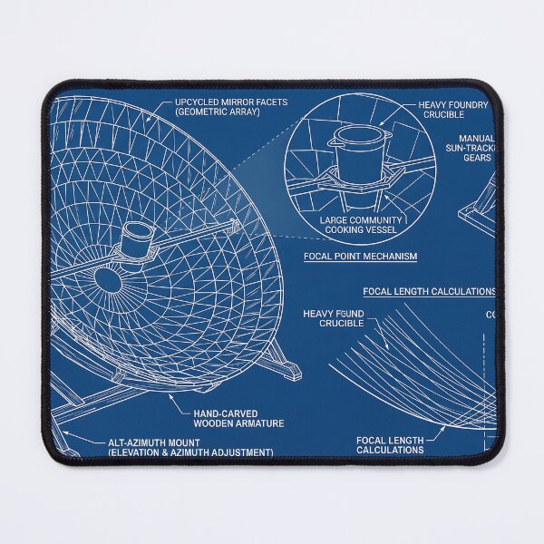 Item preview, Artisanal Parabolic Solar Thermal Concentrator Blueprint designed and sold by MintedMinds.