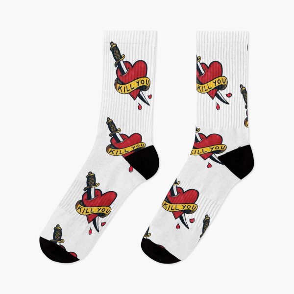 Item preview, Kill you heart tattoo designed and sold by emeteneme.