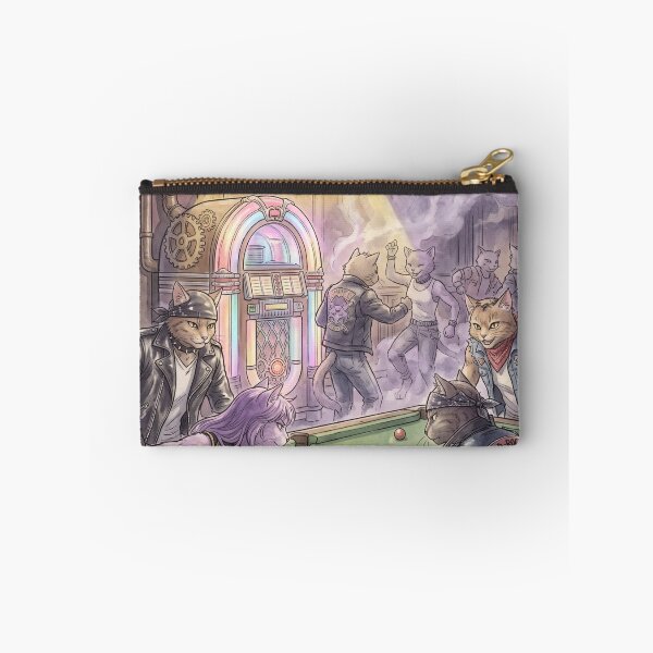 Item preview, Poster of rock 'n' roll cats playing pool in a vintage bar designed and sold by TheCoolCatsMx.