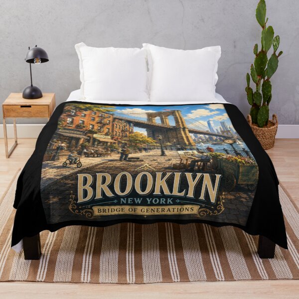 Item preview, Brooklyn Bridge New York Vintage Travel Poster designed and sold by Dikshant Goyal.