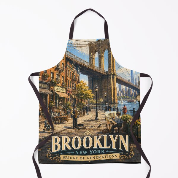 Item preview, Brooklyn Bridge New York Vintage Travel Poster designed and sold by Dikshant Goyal.