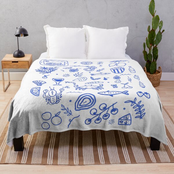Item preview, Mediterranean Marine Still Life in Cobalt Blue designed and sold by ElizabethCoelho.
