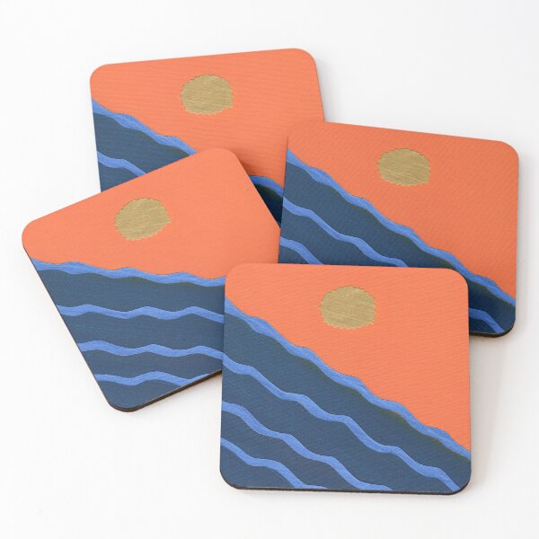 Item preview, Abstract Sunset on Wavy Sea designed and sold by Kristy Carpenter.