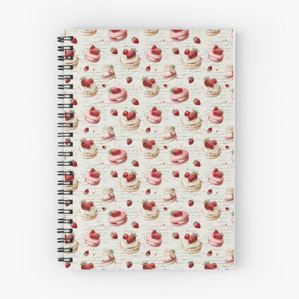 Item preview, Strawberry Macaron and Pie Vintage Pattern  designed and sold by LouieVanille.
