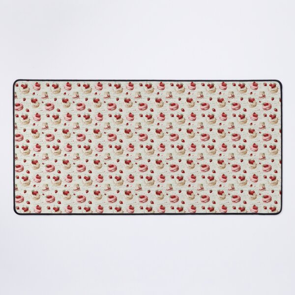 Item preview, Strawberry Macaron and Pie Vintage Pattern designed and sold by LouieVanille.