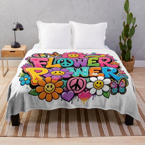 Item preview, FLOWER POWER Graffiti Sticker PNG | Colorful Retro Floral Vinyl Decal | Groovy Hippie Aesthetic Art for Laptop, Water Bottle, Journal & Notebook designed and sold by Stylestickers55.