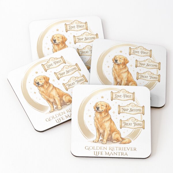 Item preview, Golden Retriever Life Mantra designed and sold by zoughlal.