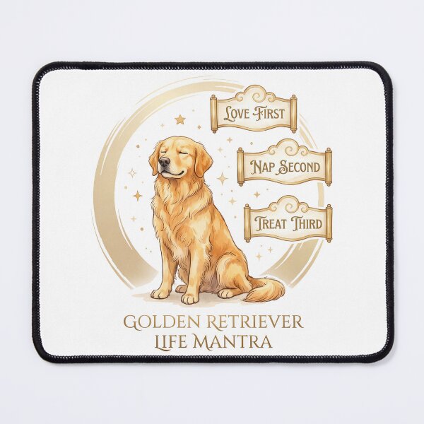 Item preview, Golden Retriever Life Mantra designed and sold by zoughlal.