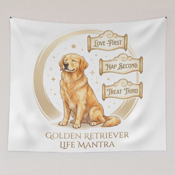 Item preview, Golden Retriever Life Mantra designed and sold by zoughlal.