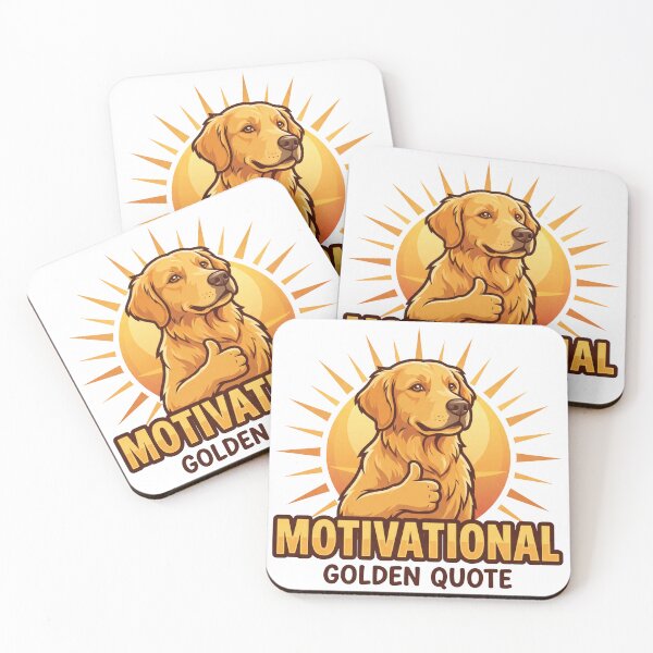 Item preview, Golden Retriever Motivational Quote designed and sold by zoughlal.