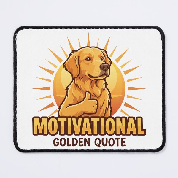Item preview, Golden Retriever Motivational Quote designed and sold by zoughlal.