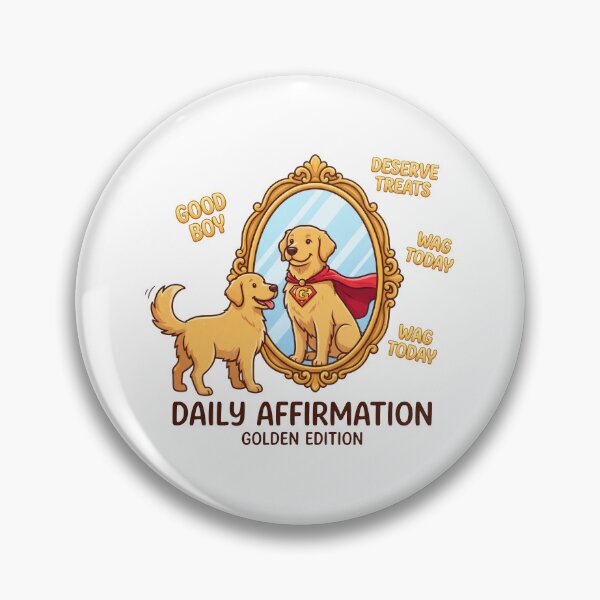 Item preview, Golden Retriever Daily Affirmation designed and sold by zoughlal.