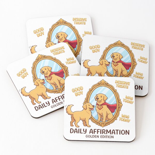 Item preview, Golden Retriever Daily Affirmation designed and sold by zoughlal.