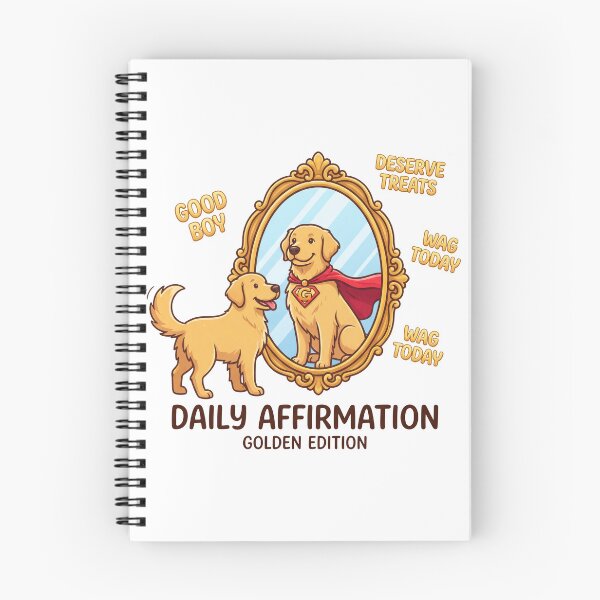 Item preview, Golden Retriever Daily Affirmation designed and sold by zoughlal.