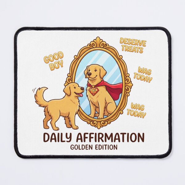 Item preview, Golden Retriever Daily Affirmation designed and sold by zoughlal.