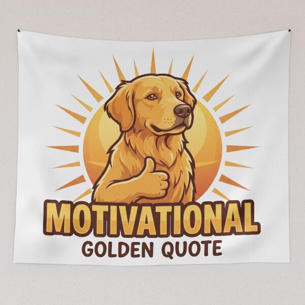 Item preview, Golden Retriever Motivational Quote designed and sold by zoughlal.