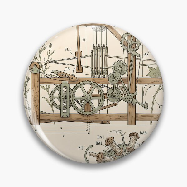 Item preview, Open-Source Human-Powered Textile Spinning Loom Patent designed and sold by MintedMinds.
