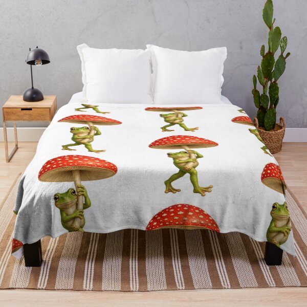 Item preview, Shroom Service, Cute Frog Carrying a Mushroom Umbrella designed and sold by RoPrincess.