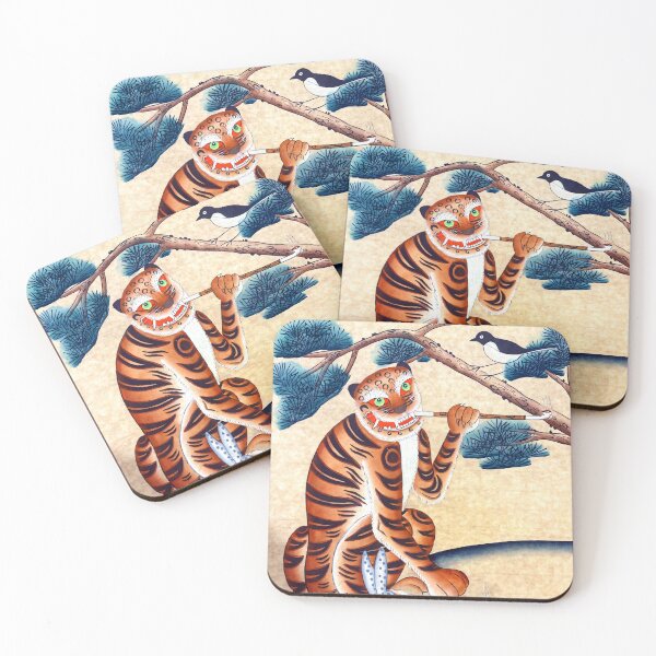 Item preview, Korean Minwha Tiger and Rabbit with Pipes designed and sold by Jon-Baran.