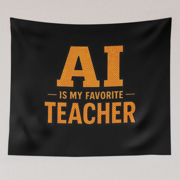 Item preview, AI Is My Favorite Teacher - Funny AI Takeover Future School Robot Teacher S designed and sold by TEEJAMBOREE.
