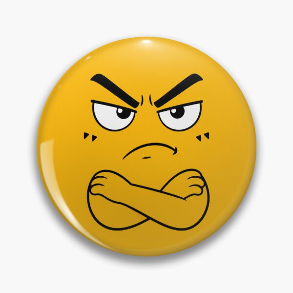 Item preview, Grumpy Angry Emoji designed and sold by PunchDrop.