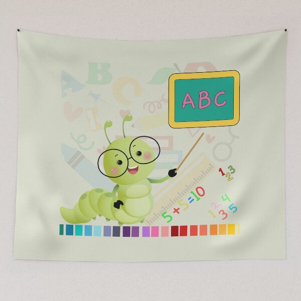 Item preview, Cute Little Teacher Caterpillar Back to School Illustration.  designed and sold by DodoCraft3.