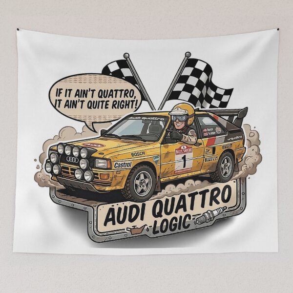 Item preview, If It Ain’t Quattro – Audi Quattro Rally Logic designed and sold by MonodyStore.