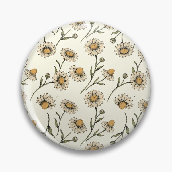 Item preview, Vintage Daisy Botanical Line Art Pattern designed and sold by NuvoraNest.
