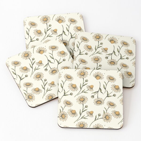 Item preview, Vintage Daisy Botanical Line Art Pattern designed and sold by NuvoraNest.