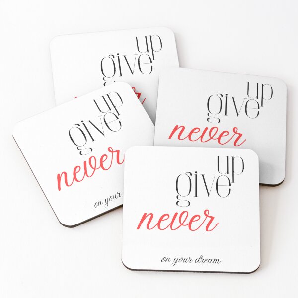 Item preview, Never give up on your dream quote designed and sold by VividaHadeil.
