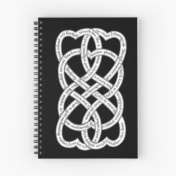 Item preview, Knotwork with Love Posies from Recreation for Ingenious Head-Pieces, 1667. Attributed to Sir John Mennes. designed and sold by Hedrin.