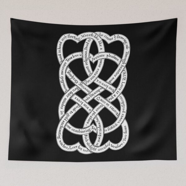 Item preview, Knotwork with Love Posies from Recreation for Ingenious Head-Pieces, 1667. Attributed to Sir John Mennes. designed and sold by Hedrin.