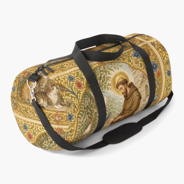 Item preview, Saint Francis of Assisi and the Animals | Medieval Illumination "Feeding the Birds" designed and sold by Natalia-Vlad.