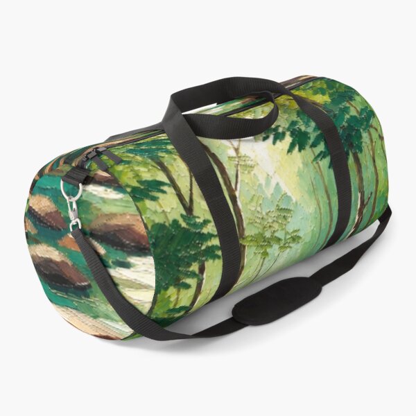 Item preview, Vibrant Impasto Forest Stream Woodland Lavender Landscape designed and sold by Nexus Space.