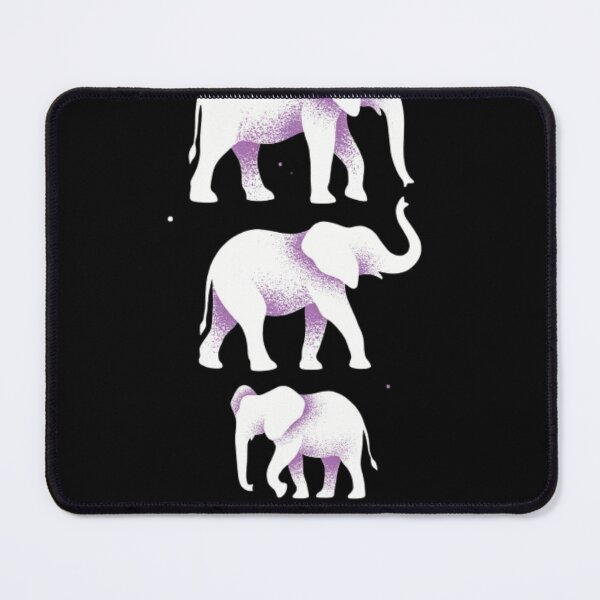 Item preview, A Belkis Ayón-style illustration of five stylized elephant silhouettes designed and sold by 123ks.