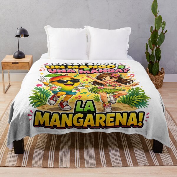 Item preview, La Mangarena – Funny Mango Pun | Tropical Fruit Joke Cartoon designed and sold by RipantinaFantasy .