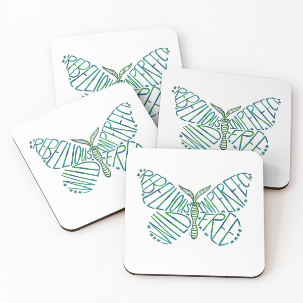 Item preview, Rebellious butterfly in blue green designed and sold by studioaudrea.