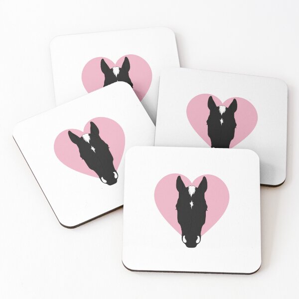 Item preview,  Minimalist Horse Heart Silhouette | Irregular Star Marking | Equestrian Line Art designed and sold by RealEqEdit.